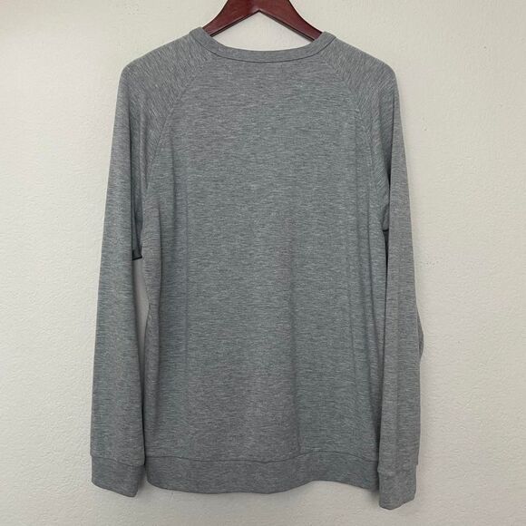 Free Fly Men’s Bamboo Lightweight Fleece Crew Heather Gray Size Large - Picture 7 of 7